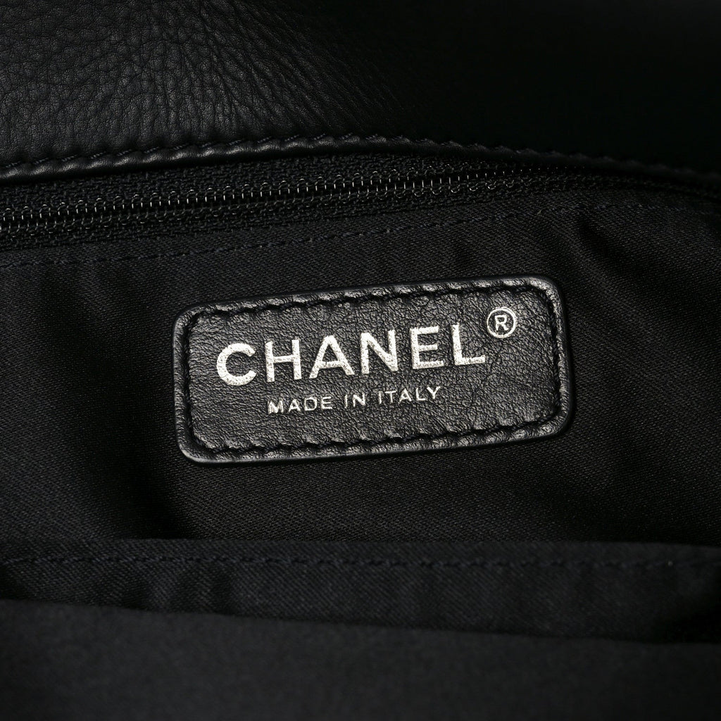 Chanel Lambskin Quilted Jumbo Chanel 3 Flap Bag Black