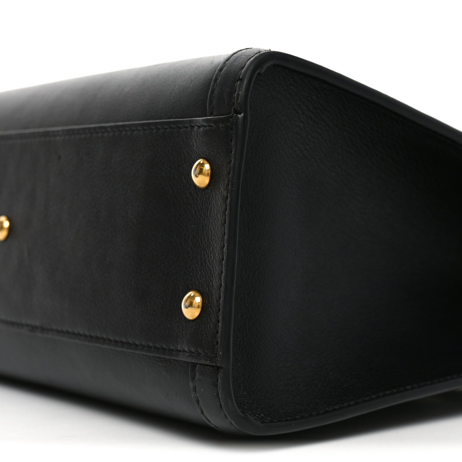 Gucci Calfskin Small Diana Tote Bag Black Yellow Fluo