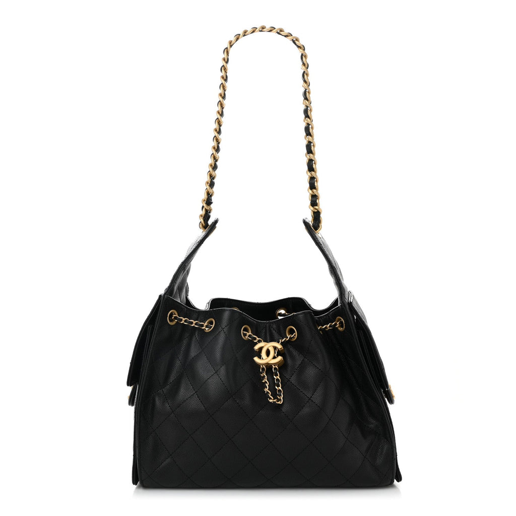 Chanel Caviar Quilted Small Chanel 25 Handbag Black