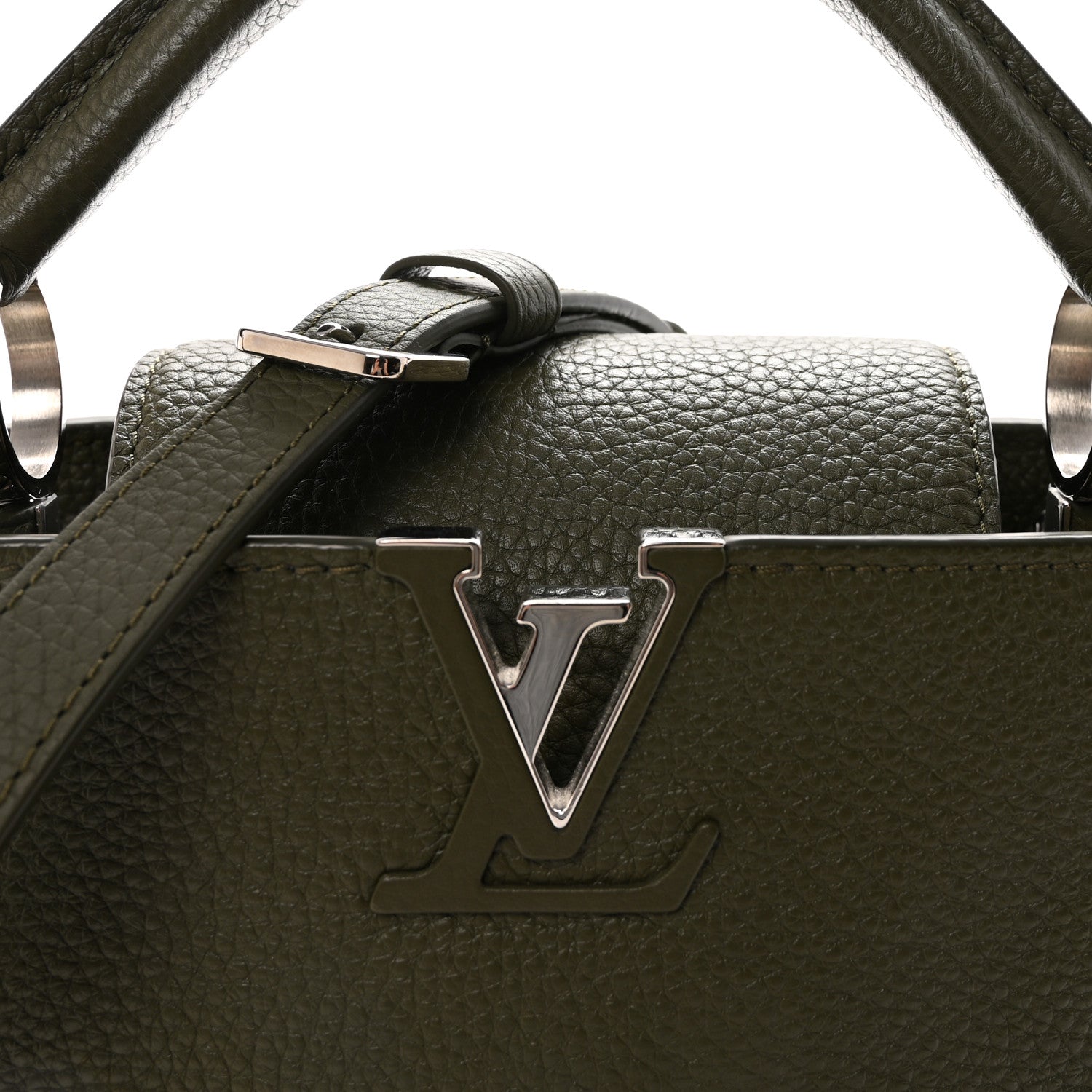 Louis Vuitton Taurillon Capucines BB Khaki