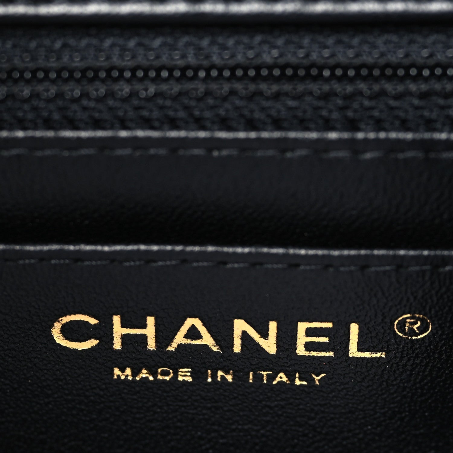 Chanel Lambskin Quilted Mini Rectangular Flap Black