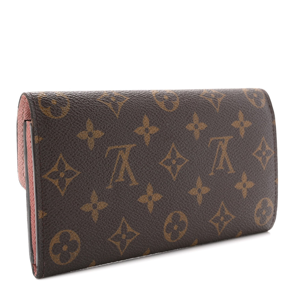 Louis Vuitton Monogram Emilie Wallet Rose Ballerine