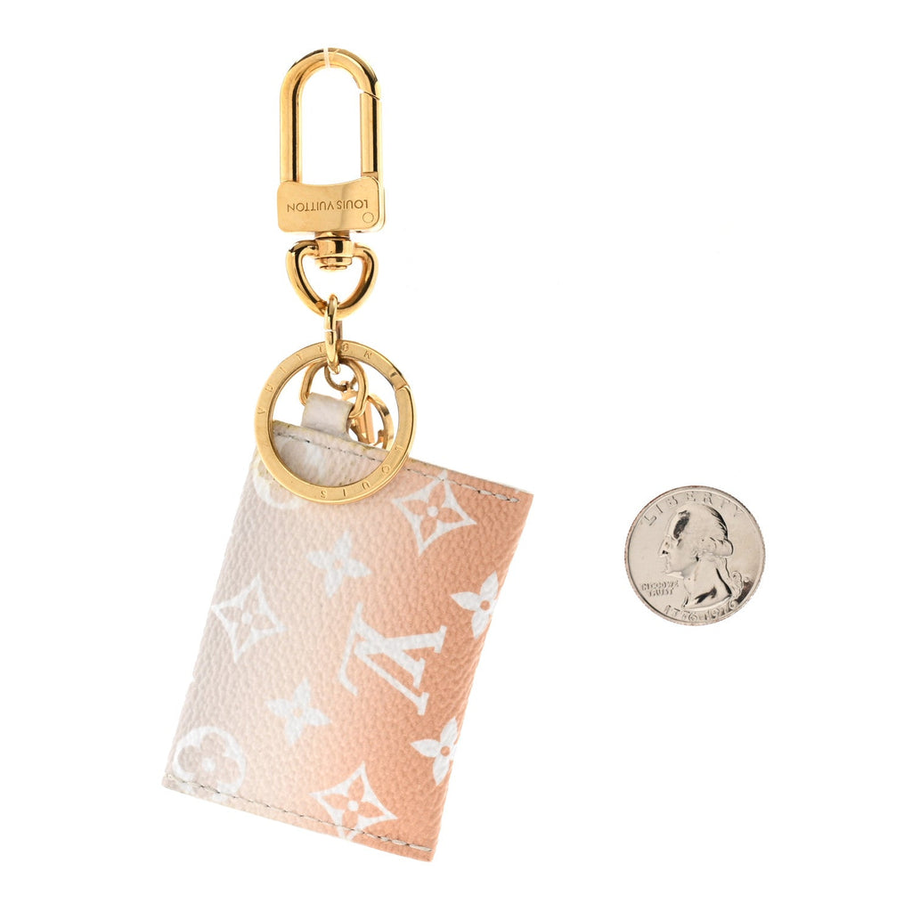 Louis Vuitton Monogram By The Pool Kirigami Pouch Key Holder Bag Charm Brume