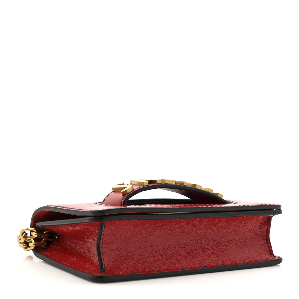 Christian Dior Calfskin J'Adior Chain Flap Bag Red