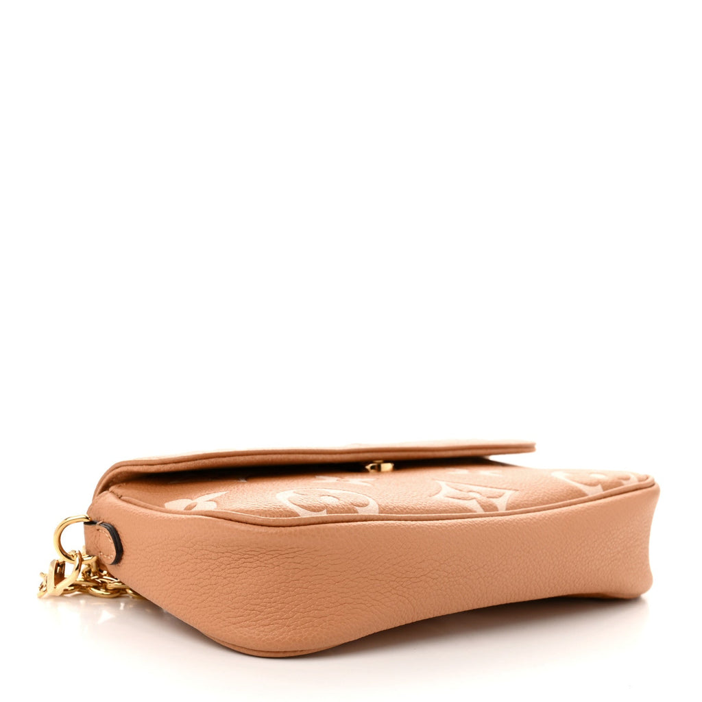Louis Vuitton Empreinte Monogram Giant Ivy Wallet On Chain Arizona Creme