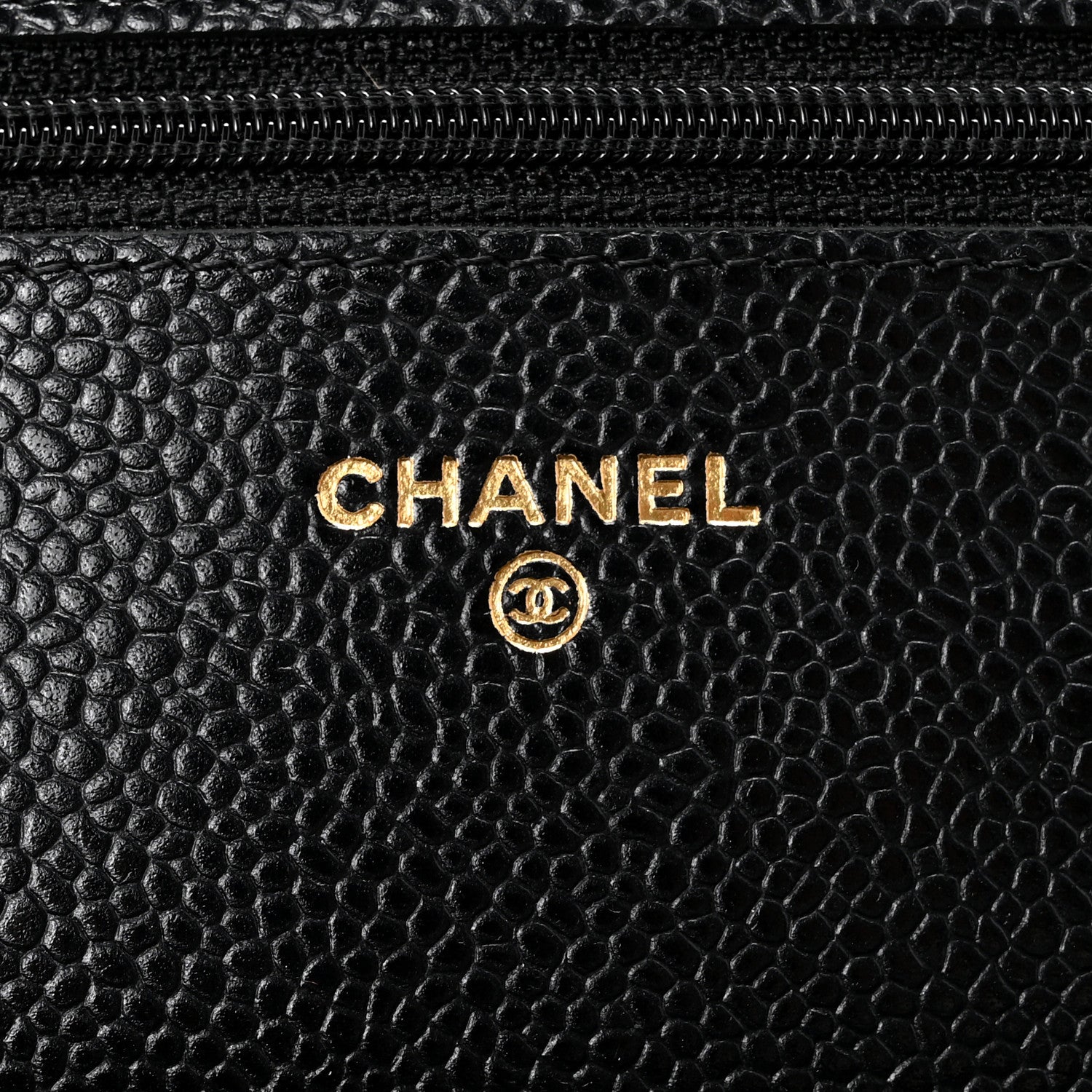 Chanel Caviar Quilted Wallet On Chain WOC Black