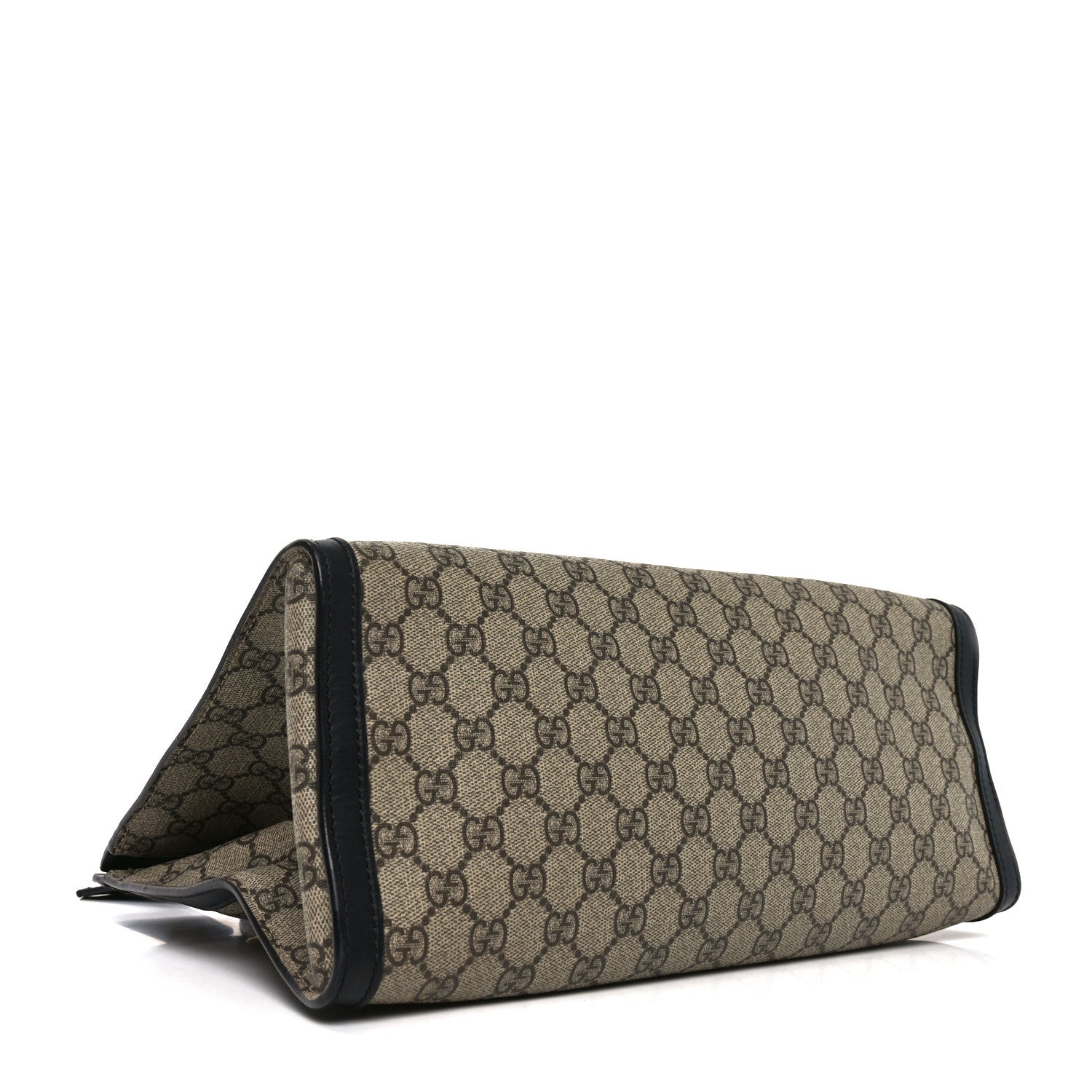 Gucci GG Supreme Monogram Medium Padlock Tote Black