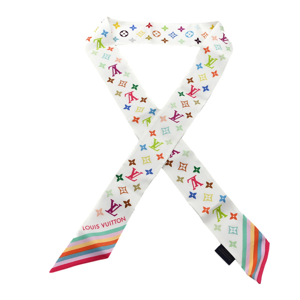 Louis Vuitton LV X TM Silk Monogram Multicolor BB Bandeau White