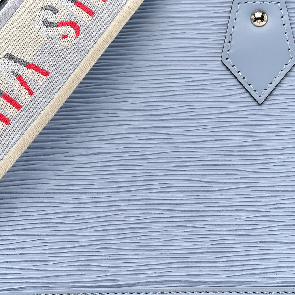 Louis Vuitton Epi Jacquard Alma BB Cloud Blue