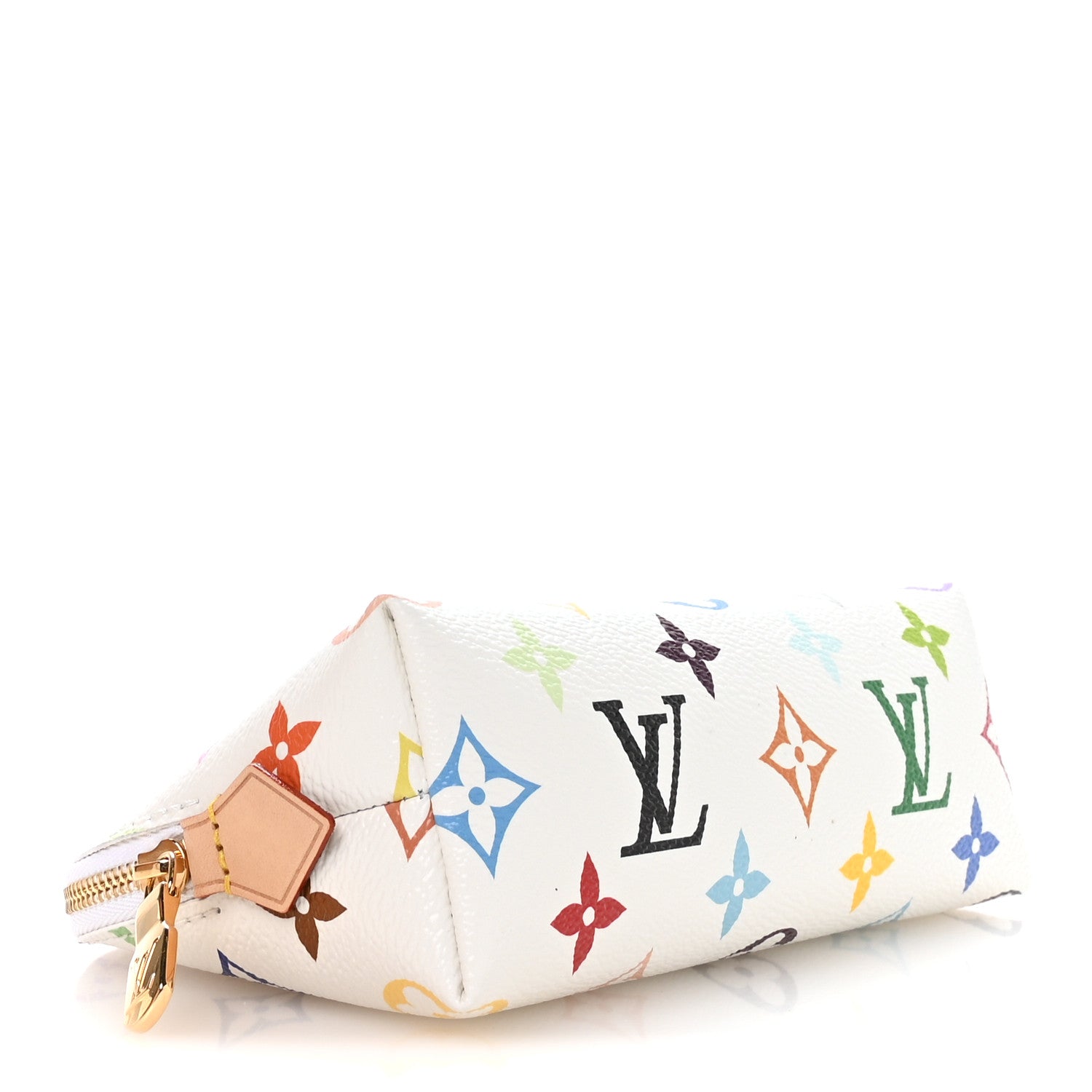 Louis Vuitton LV x TM Monogram Multicolor Cosmetic Pouch PM White