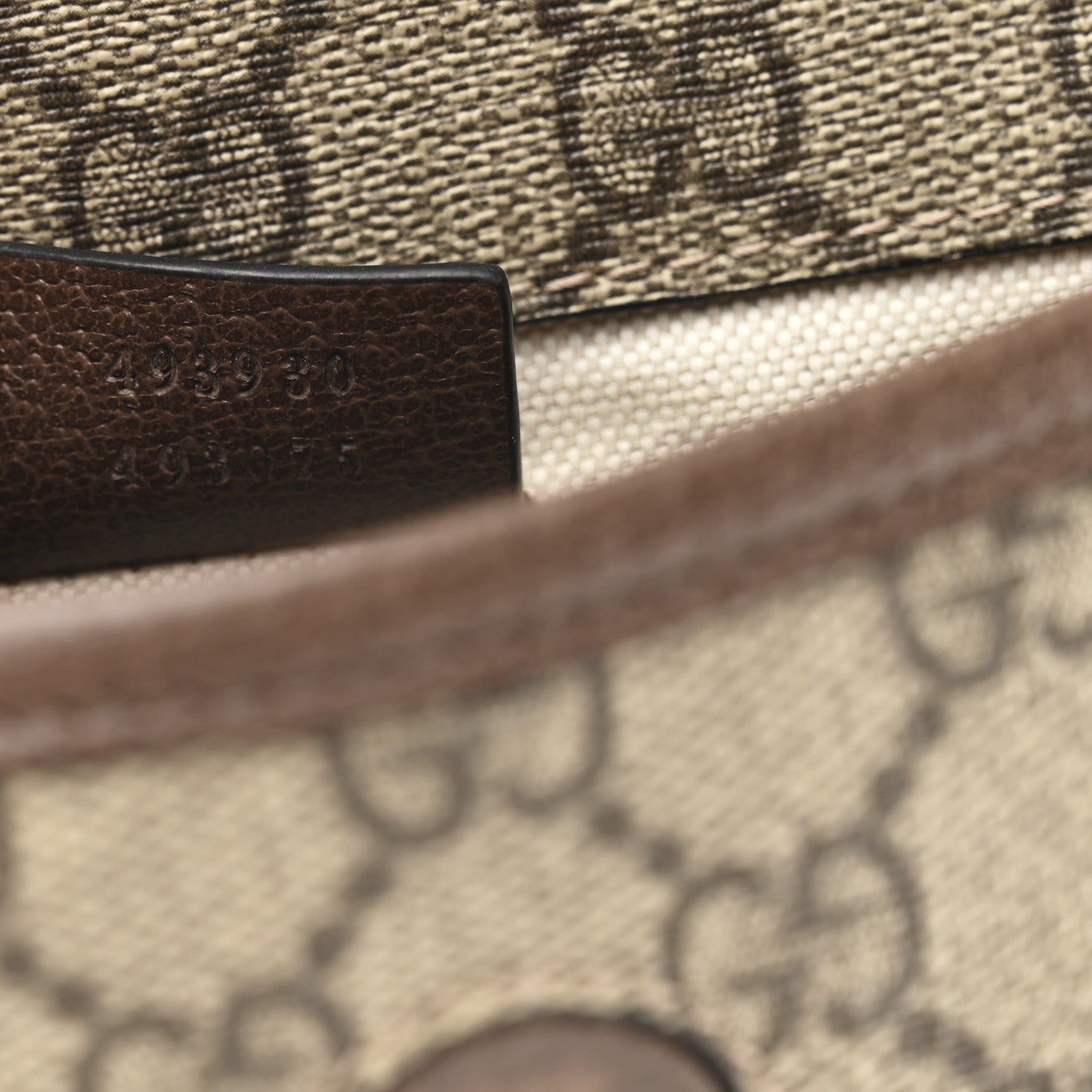 Gucci GG Supreme Monogram Neo Vintage Web Belt Bag Brown