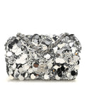 Chanel Sequin Mini Rectangular Flap Silver