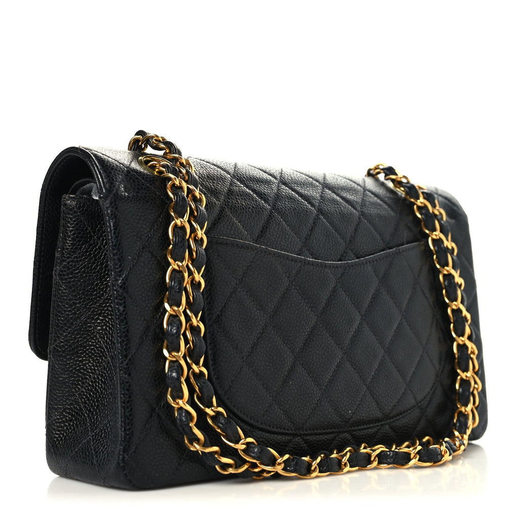 Chanel Caviar Quilted Medium Double Flap Black
