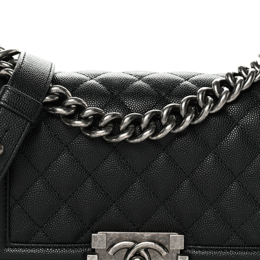 Chanel Caviar Quilted Small Boy Flap Black