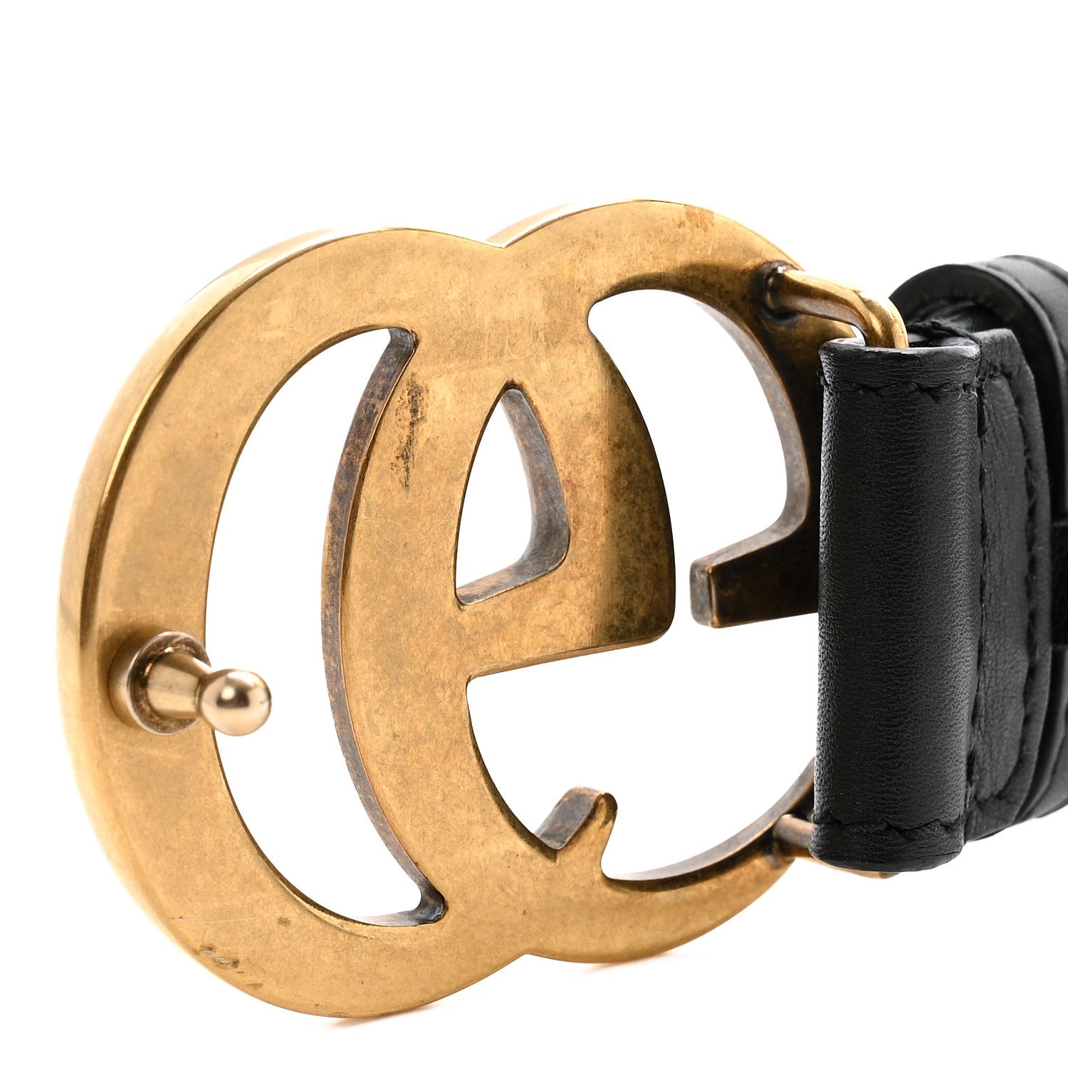 Gucci Calfskin Double G 30mm Belt 90 36 Black
