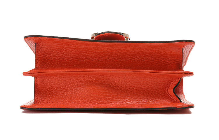 (WMNS) GUCCI Leather Organ Crossbody Bag Single Shoulder Bag Orange 510304-CAO0G-7527