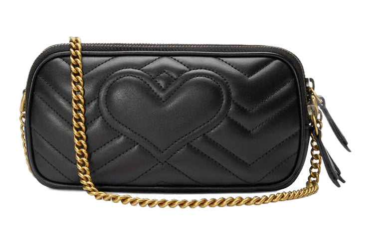 (WMNS) GUCCI GG Marmont Shoulder Bag Mini Black 546581-DTDCT-1000