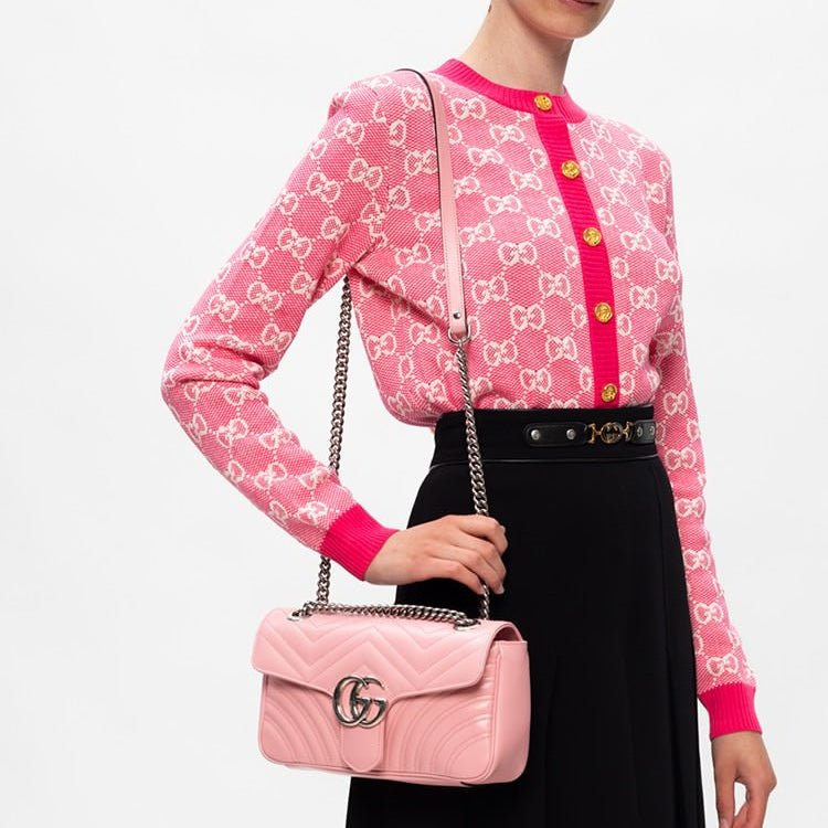 (WMNS) GUCCI Full Cotton Wool Cardigan For Pink 629452-XKBHQ-5016