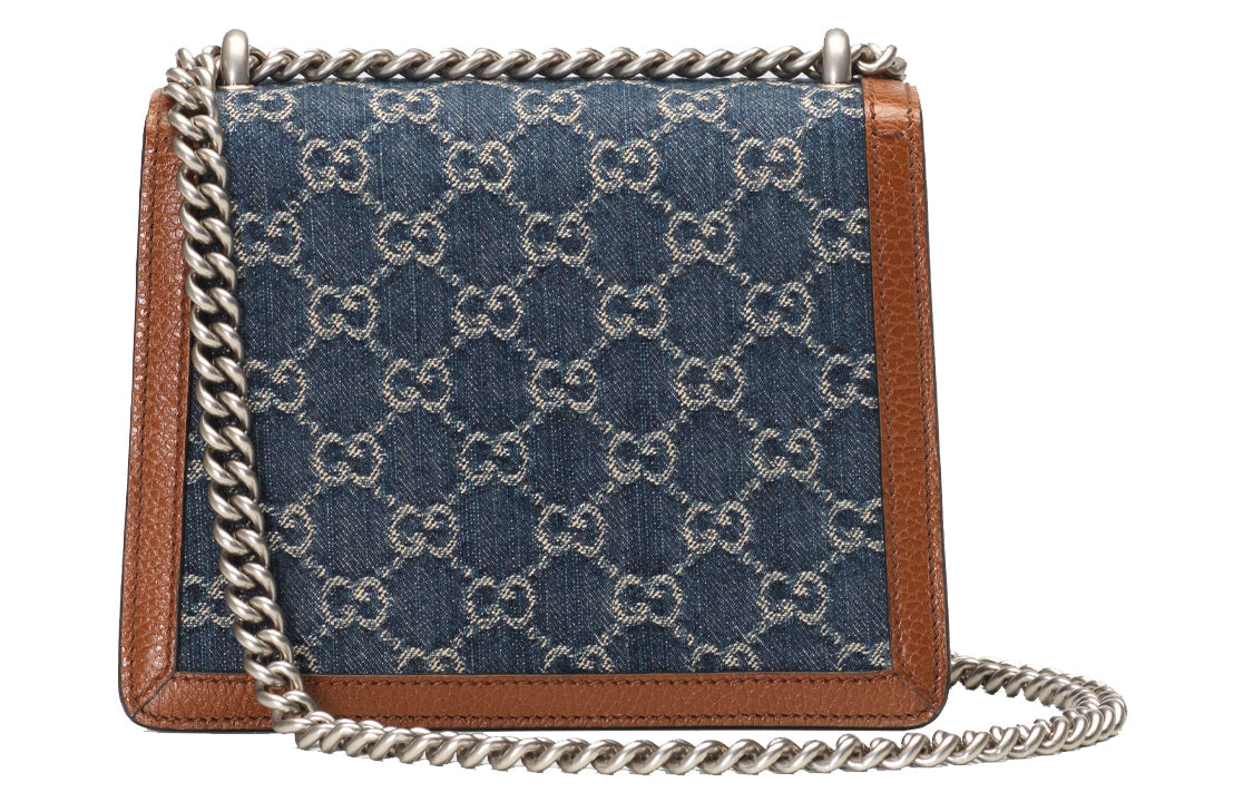 (WMNS) GUCCI Dionysus Single Shoulder Bag Mini Blue/Brown 421970-2KQFN-4483