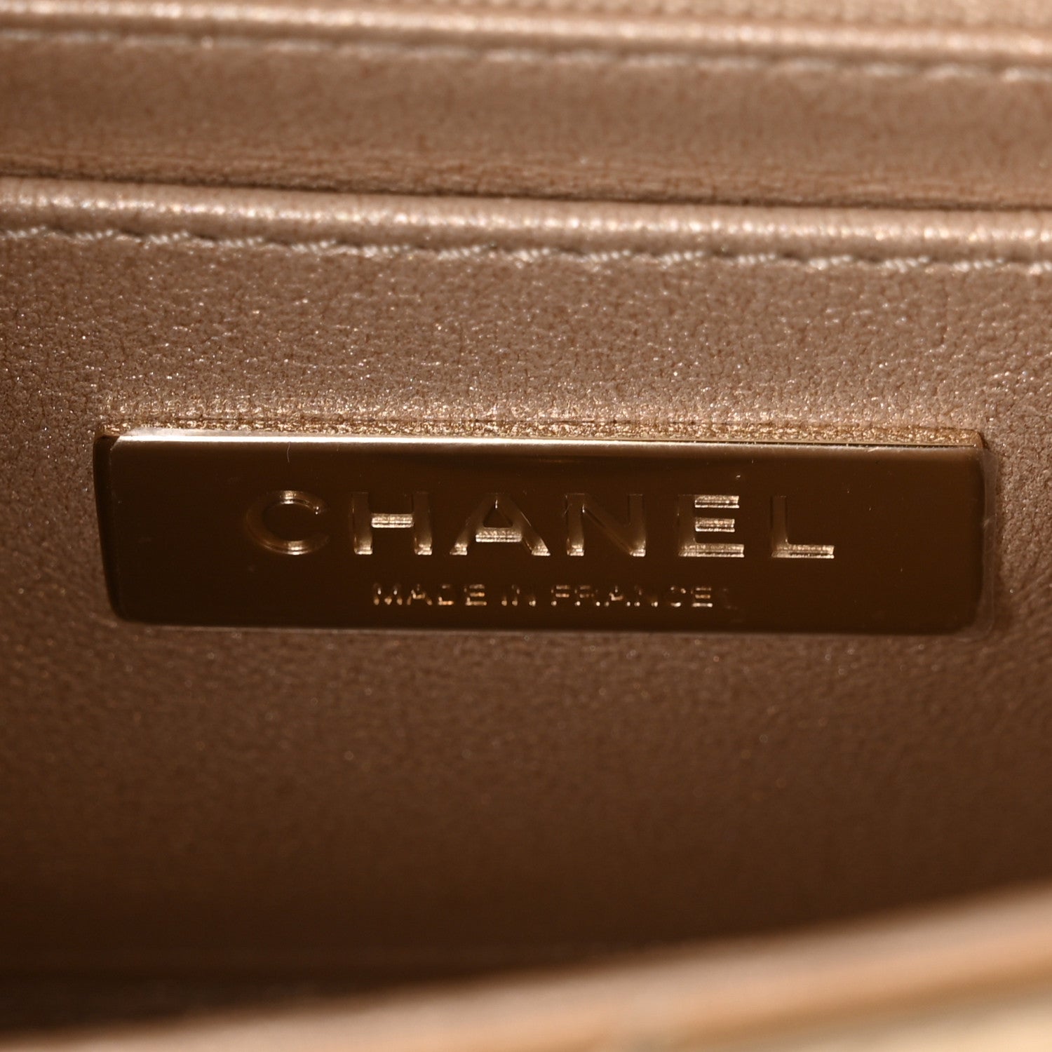 Chanel Mirror Calfskin Metallic Calfskin Quilted Hollywood Boulevard Mini Flap Gold