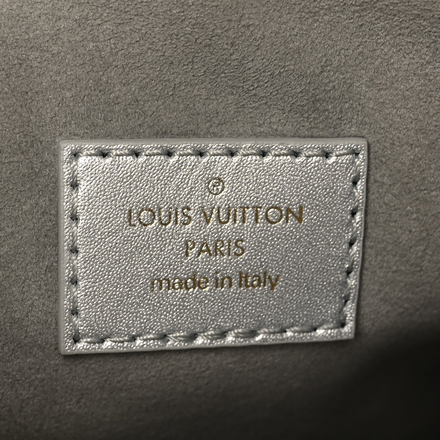 Louis Vuitton Metallic Lambskin Embossed Monogram Coussin BB Silver