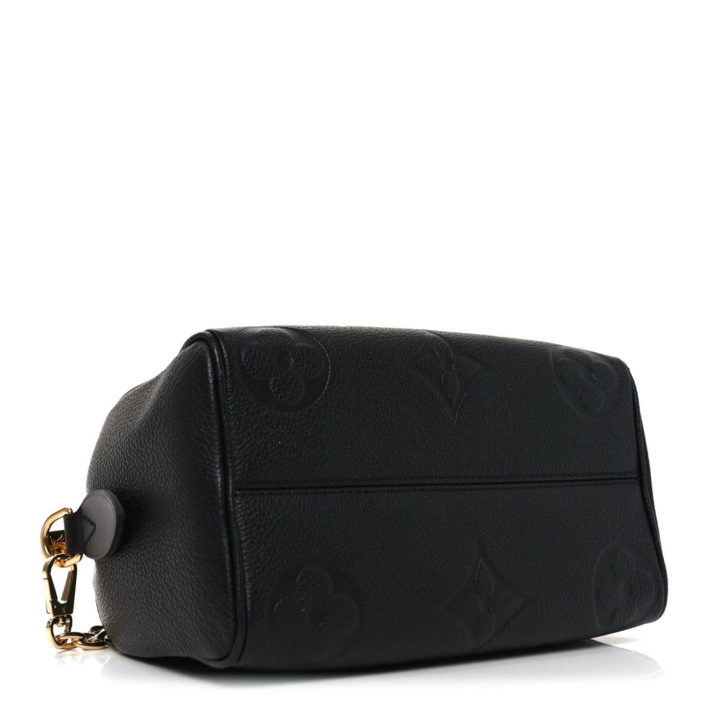 Louis Vuitton Empreinte Monogram Giant Speedy Bandouliere 20 Black