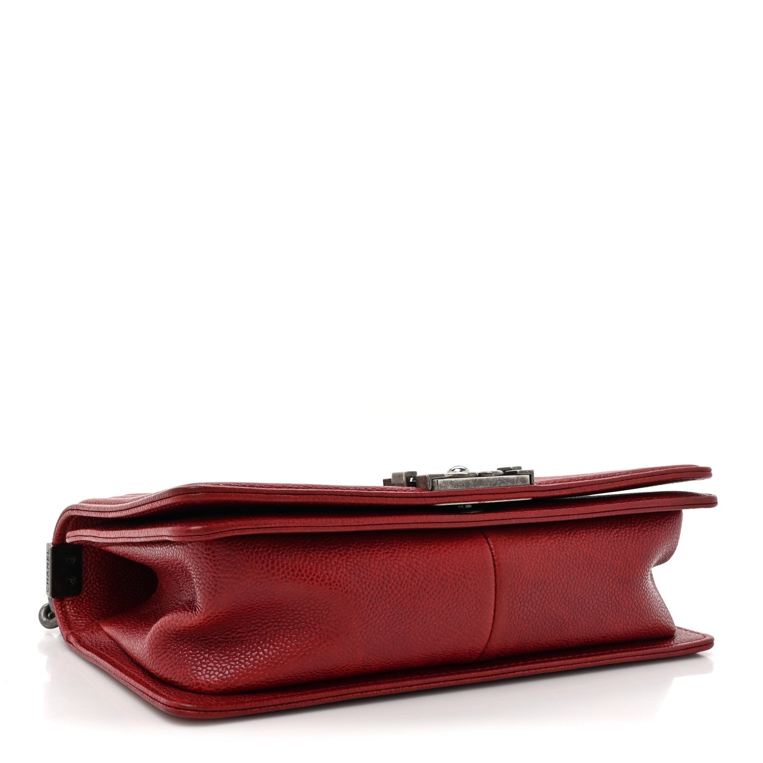 Chanel Caviar Quilted Medium Boy Flap Red