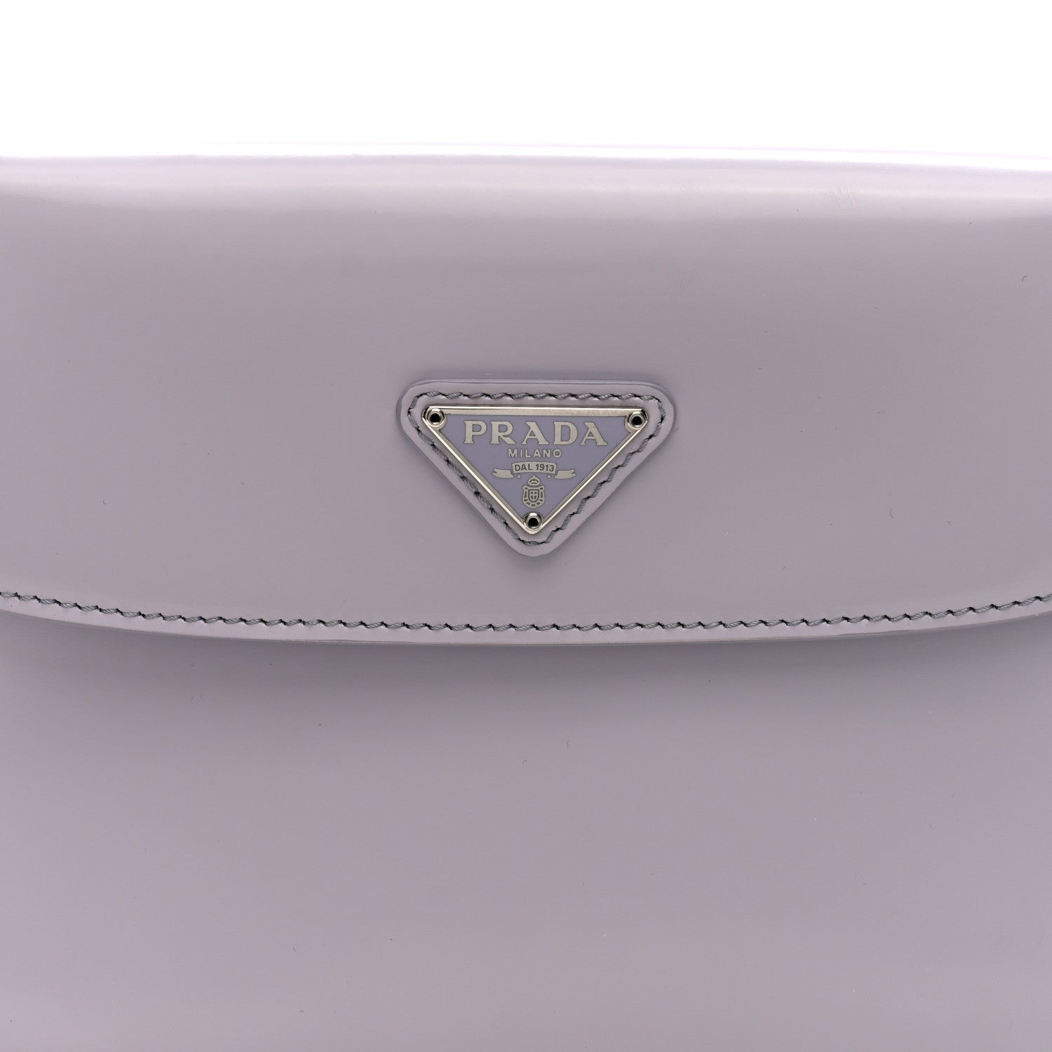 Prada Spazzolato Cleo Flap Shoulder Bag Fiordaliso