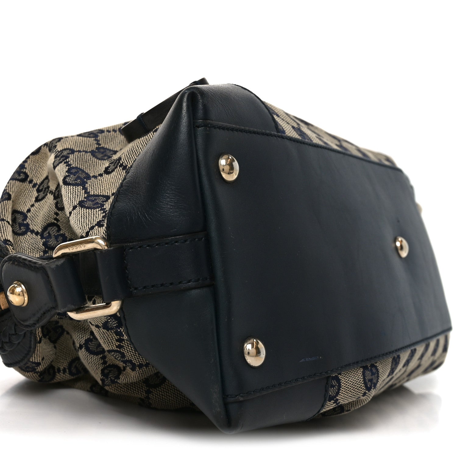 Gucci Monogram Brick Lane Small Boston Navy