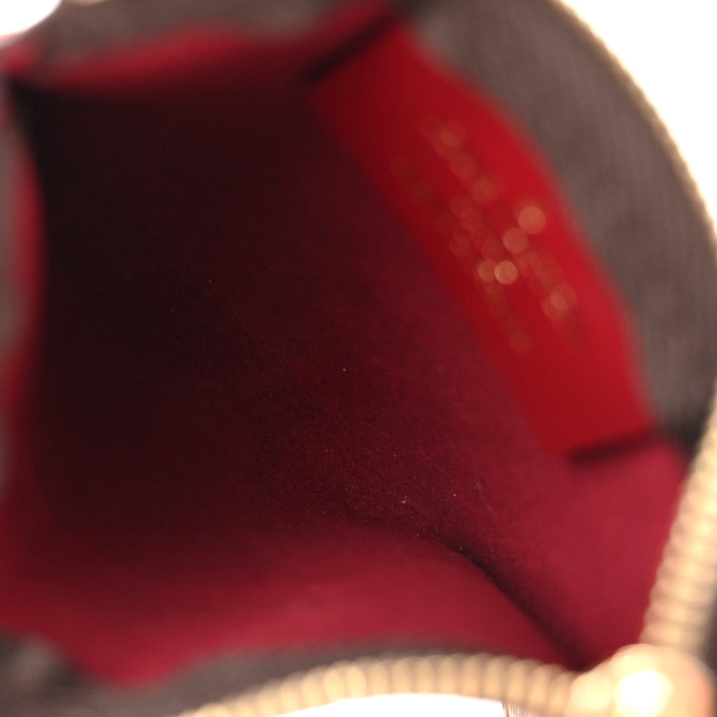 Louis Vuitton Damier Ebene Belmont Pochette Cherry Berry