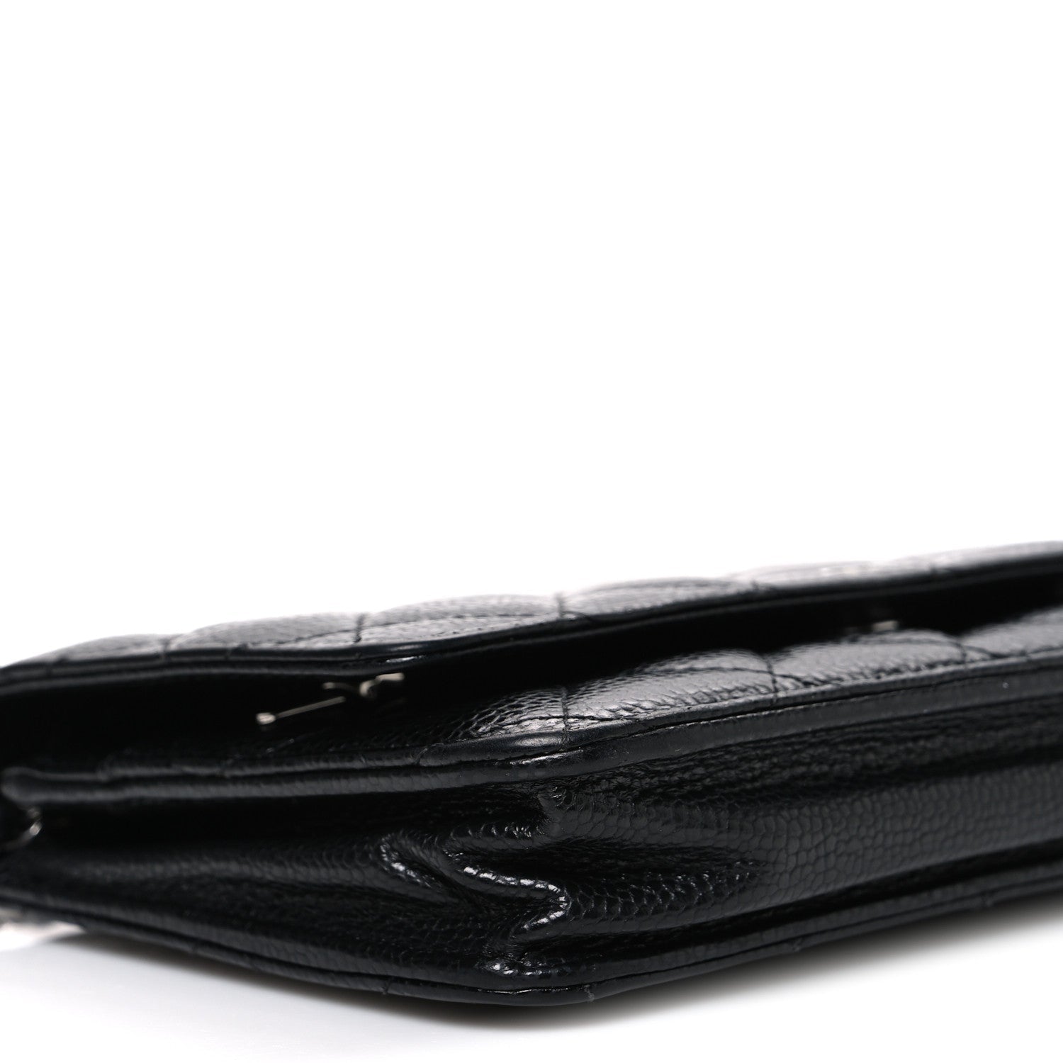 Chanel Caviar Quilted Wallet on Chain WOC Black