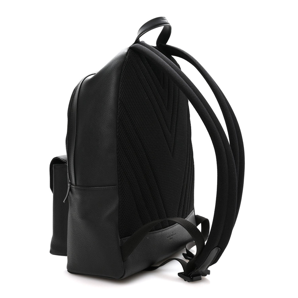 Louis Vuitton Grained Calfskin Aerogram Takeoff Backpack Black