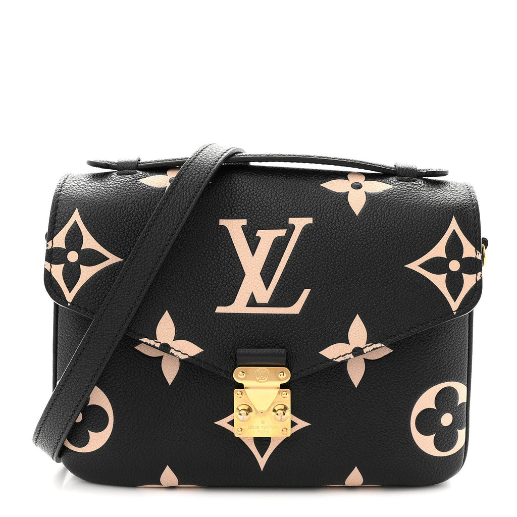 Louis Vuitton Empreinte Monogram Giant Pochette Metis Black Beige