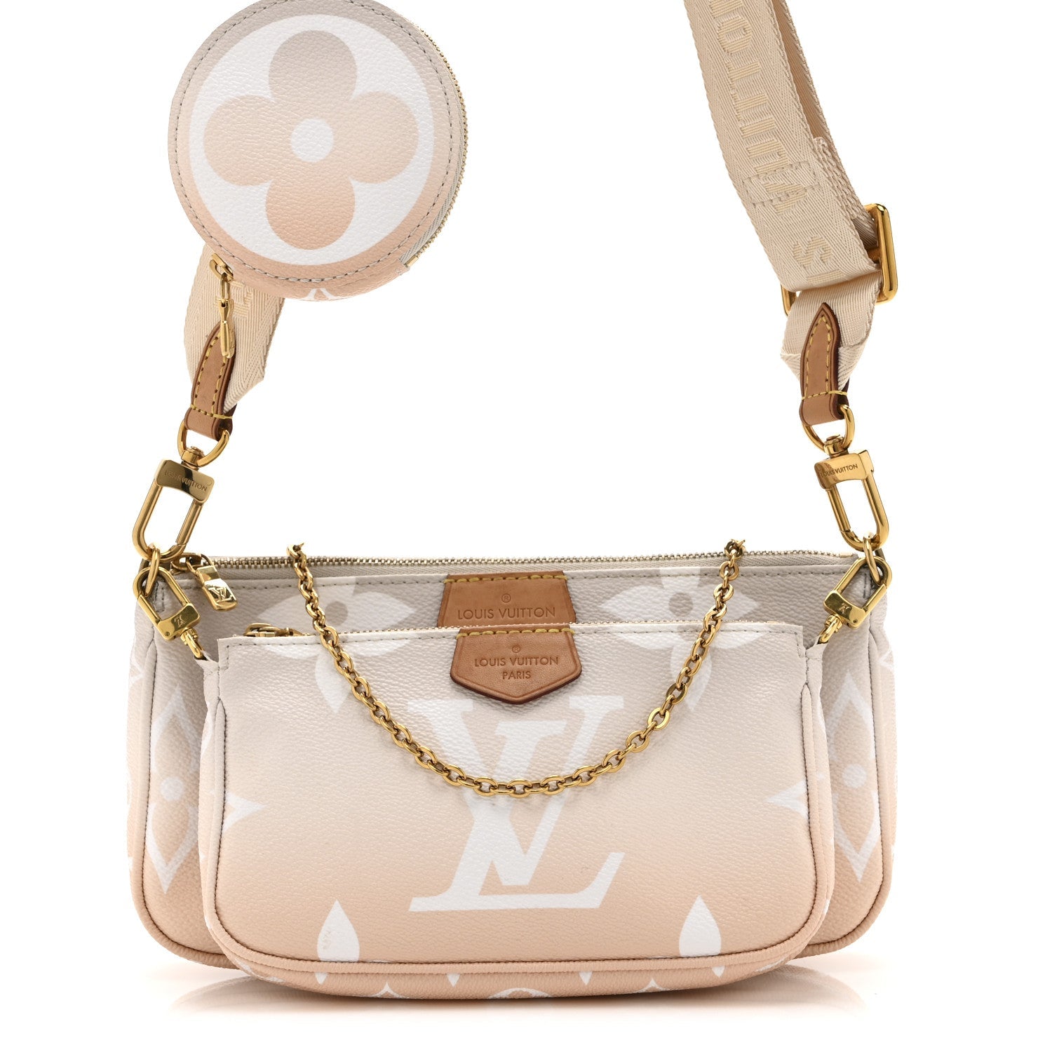 Louis Vuitton Monogram Giant By The Pool Multi Pochette Accessories Brume