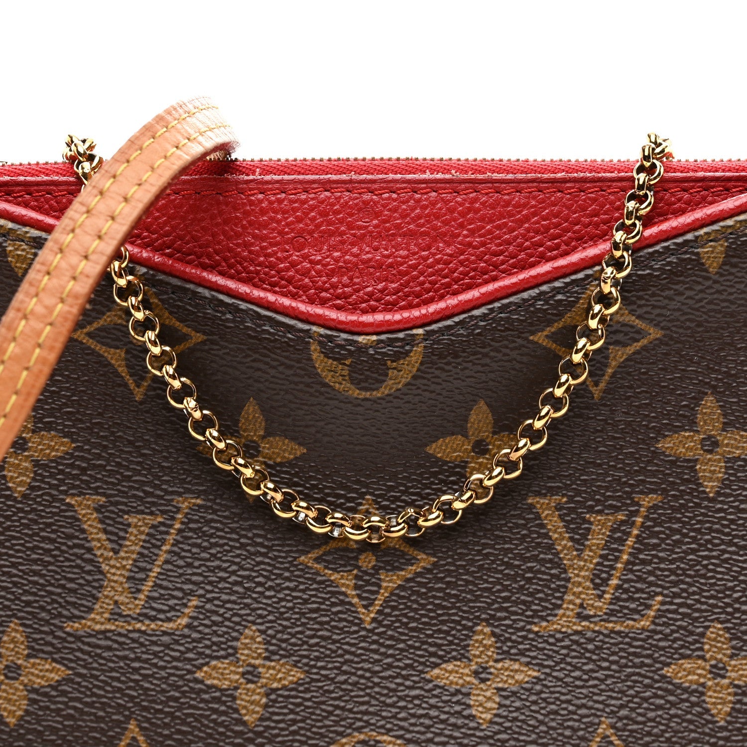 Louis Vuitton Monogram Pallas Clutch Poppy