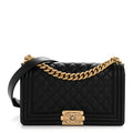 Chanel Caviar Quilted Medium Boy Flap Black
