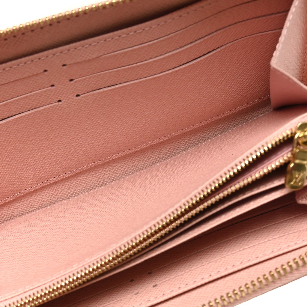 Louis Vuitton Damier Azur Zippy Wallet Rose Ballerine