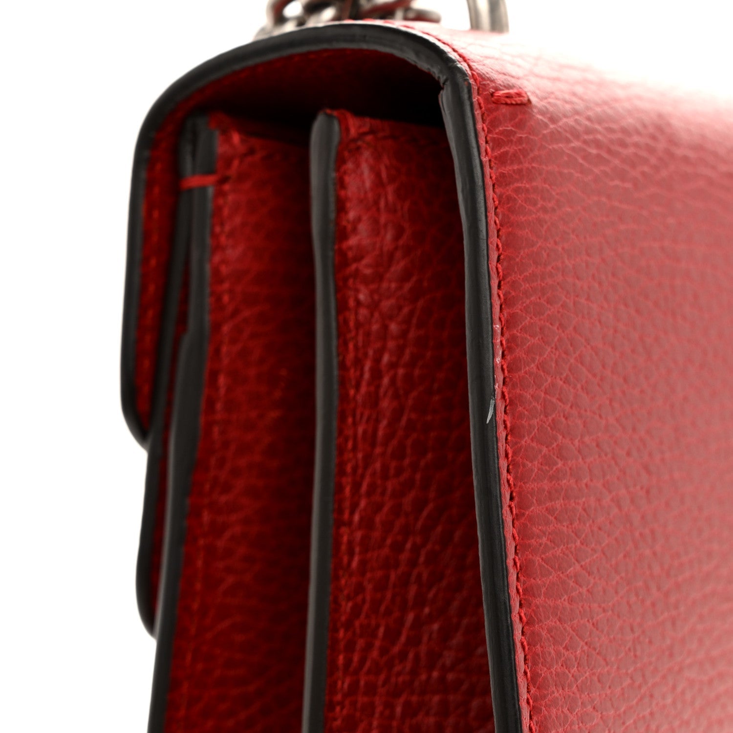 Gucci Dollar Calfskin Swarovski Crystal Small Dionysus Shoulder Bag Hibiscus Red