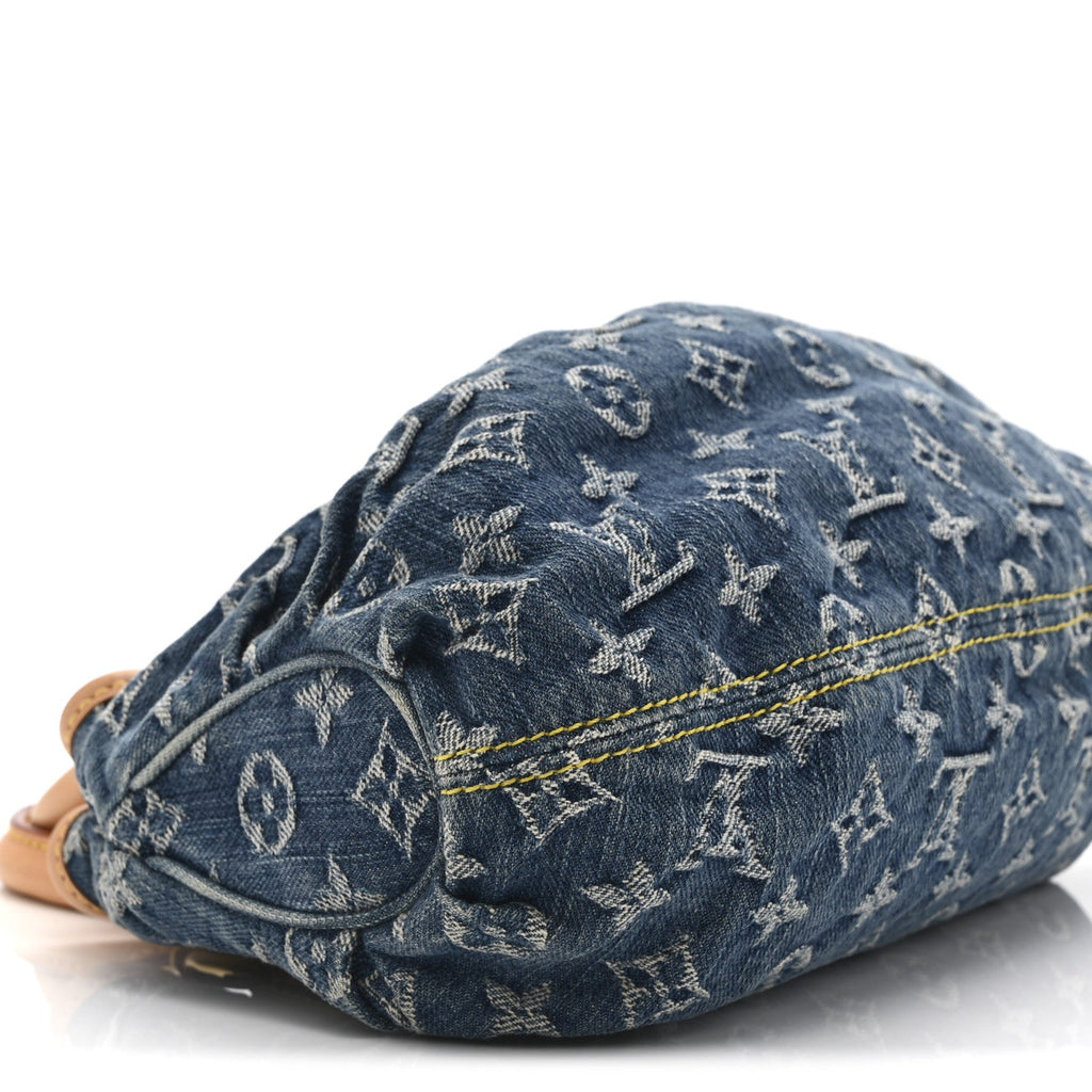 Louis Vuitton Monogram Denim Pleaty  Blue
