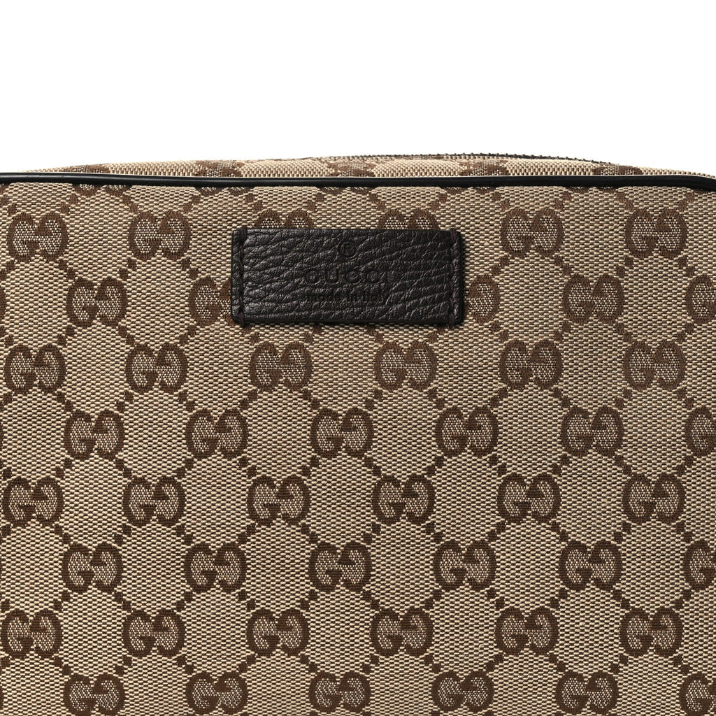 Gucci Monogram Belt Bag Dark Brown