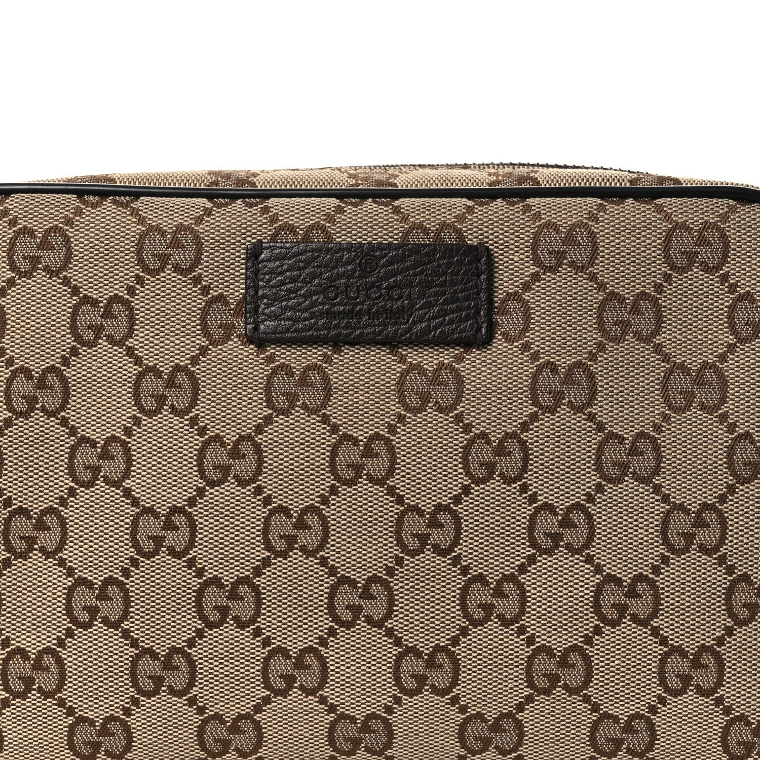 Gucci Monogram Belt Bag Dark Brown