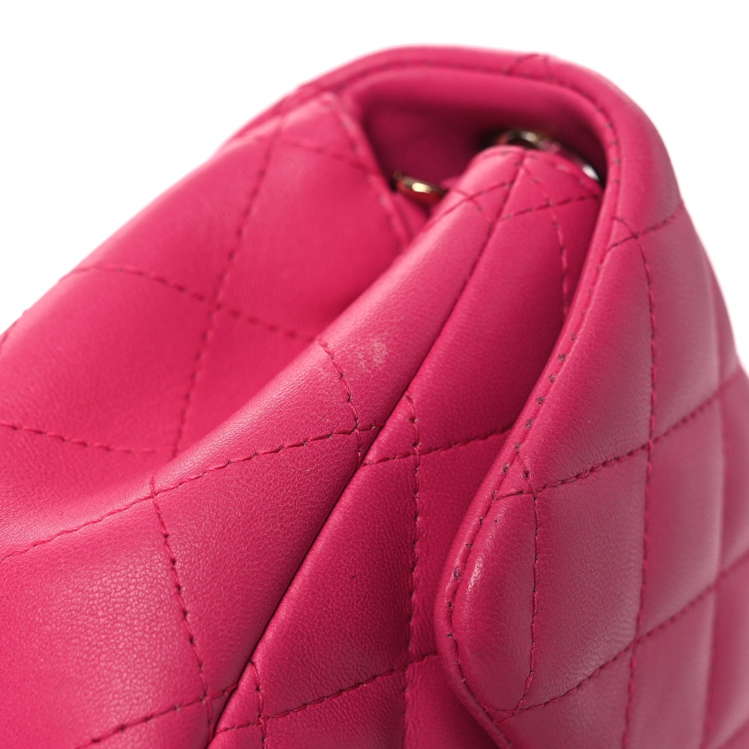 Chanel Lambskin Quilted Mini Square Flap Pink