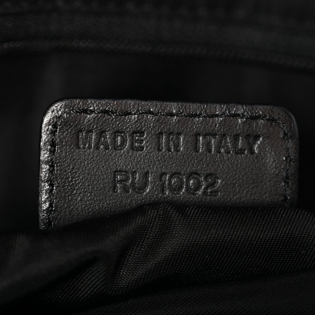 Christian Dior Monogram Saddle Bag Black