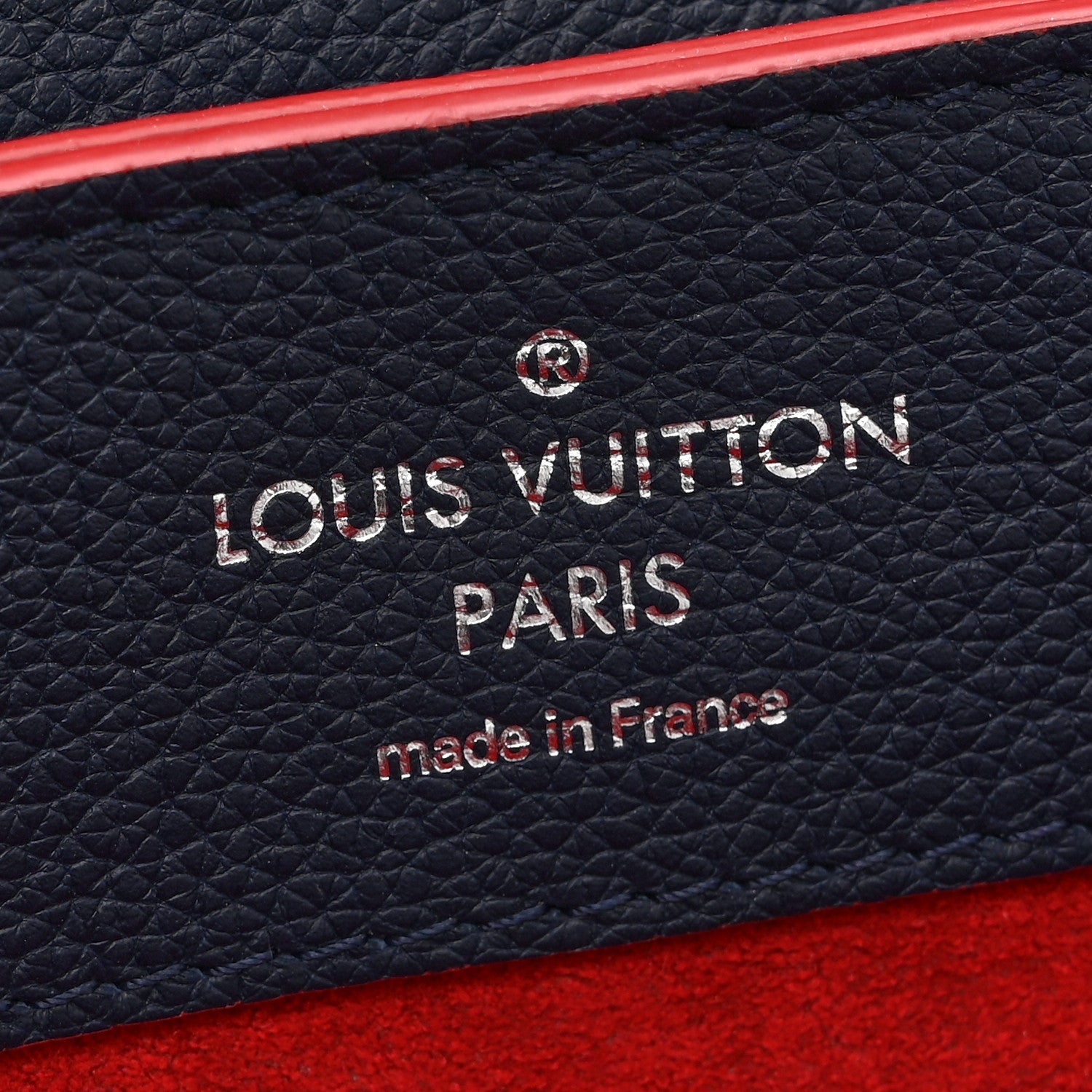Louis Vuitton Soft Calfskin Lockme Backpack Marine Rouge