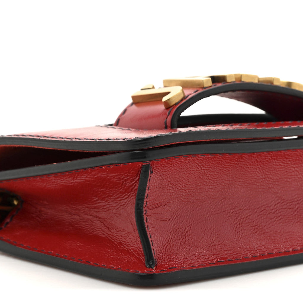 Christian Dior Calfskin J'Adior Chain Flap Bag Red