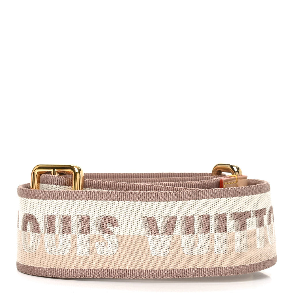 Louis Vuitton Jacquard Speedy Bandouliere 20 Shoulder Strap Beige