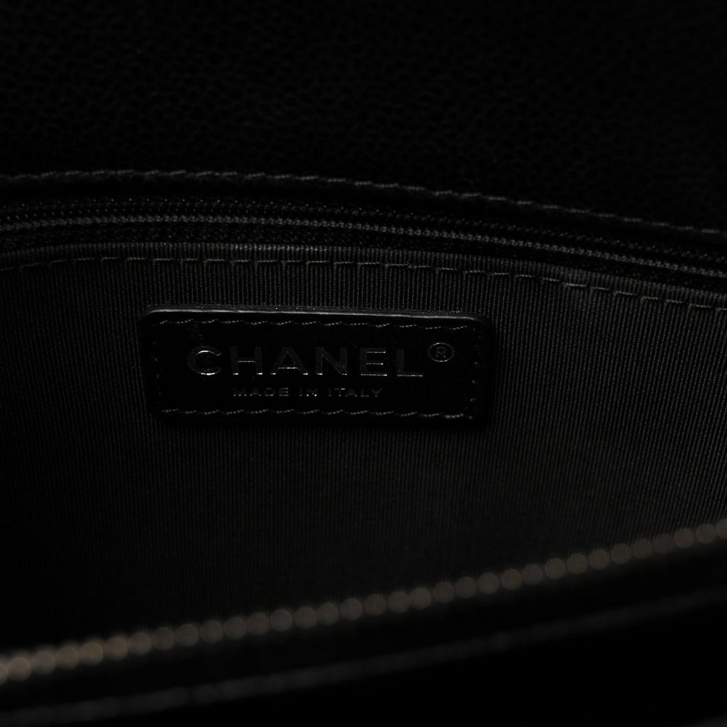 Chanel Caviar Quilted Small City Shopping Tote Black