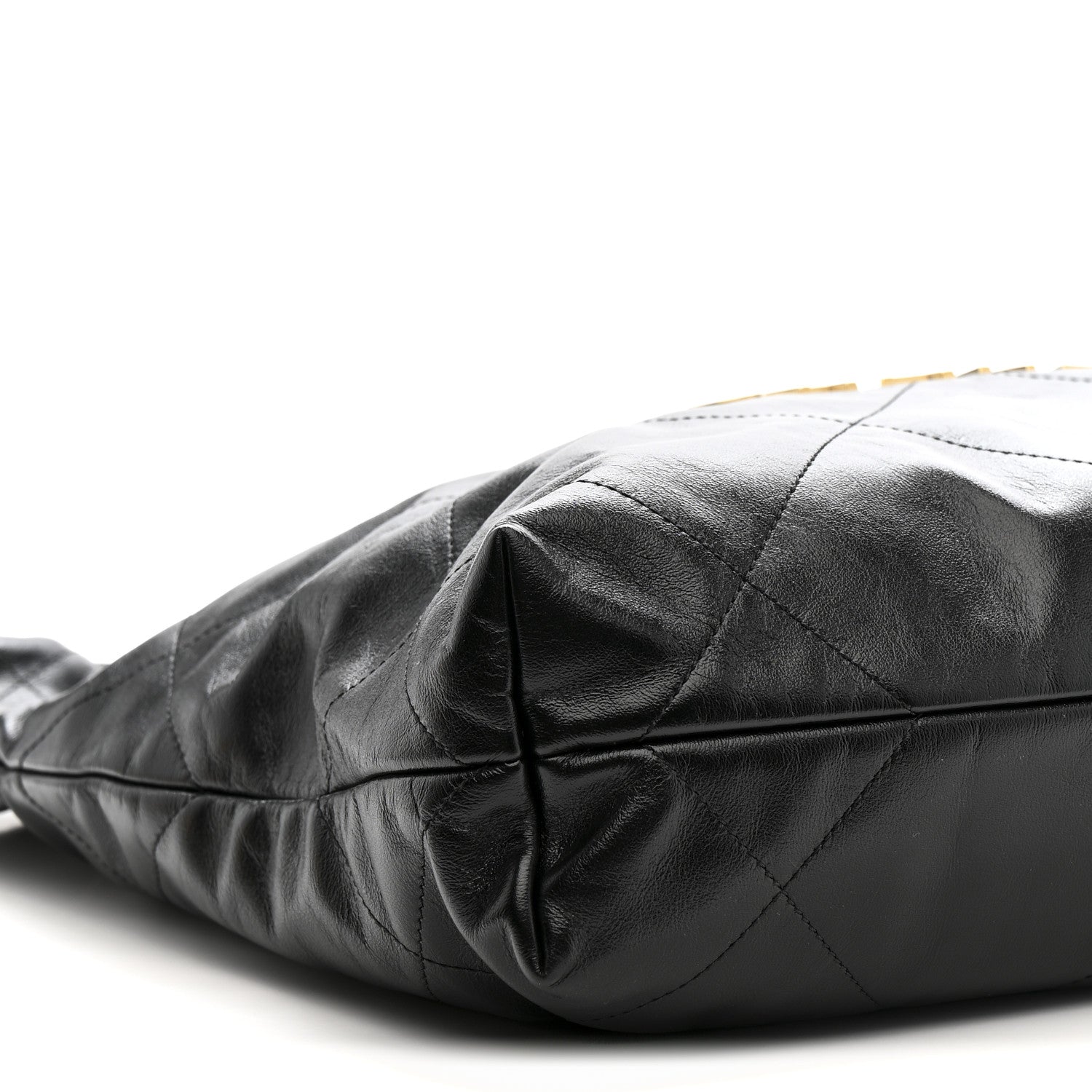 Chanel Shiny Calfskin Quilted Small Chanel 22 Black