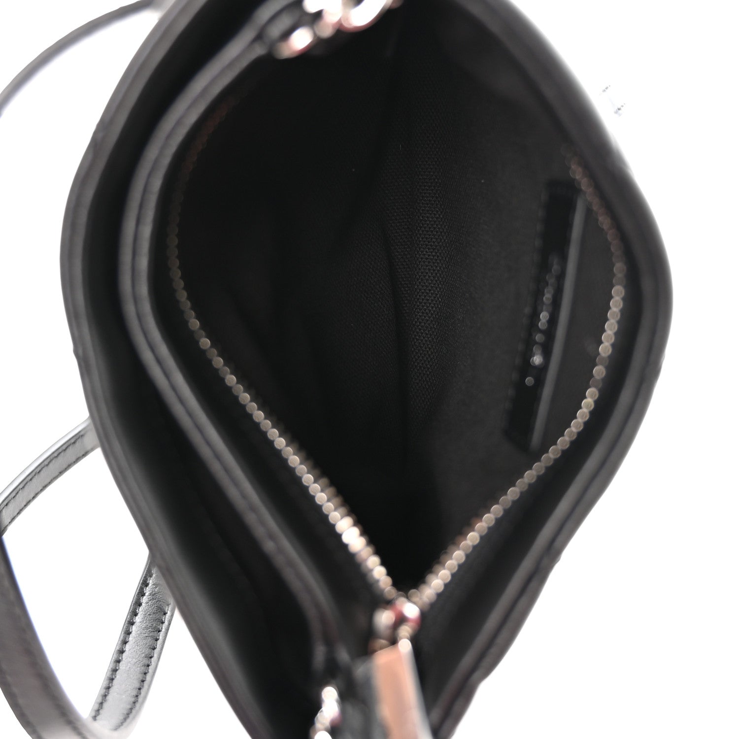 Chanel Lambskin Quilted Uniform Crossbody Bag Black
