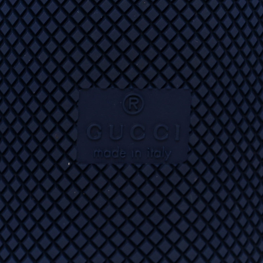 Gucci Suede GG Monogram Calfskin Web Mens Screener Sneakers 9 Grey Blue Red